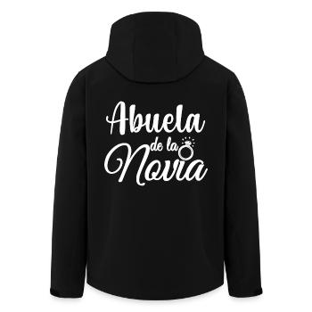 Abuela de la Novia Bride's Grandma Wedding Party - Men’s Recycled Softshell Jacket by Stanley/Stella - black - Back - AI Model Male 185 light (185cm)