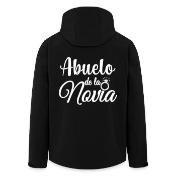 Abuelo de la Novia Bride's Grandpa Wedding Party - Men’s Recycled Softshell Jacket by Stanley/Stella - black - Back - AI Model Male 185 light (185cm)