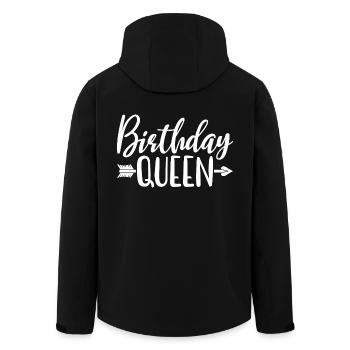 Anniversaire Reine Femmes Fête d’Anniversaire Cadeau - Veste softshell homme en polyester recyclé Stanley/Stella - noir - Dos - AI Model Male 185 light (185cm)