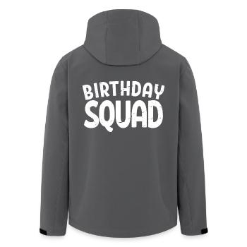 Birthday Squad Matching Gruppe Geburtstagsfeier Geschenk - Recycelte Männer Softshell-Jacke von Stanley/Stella - Schwarz - Hinten - AI Model Male 185 light (185cm)