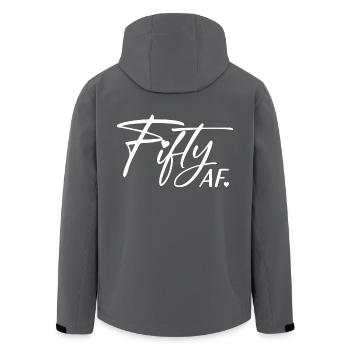 50th Birthday Men Women Anniversary 50 Years Old - Men’s Recycled Softshell Jacket by Stanley/Stella - black - Back - AI Model Male 185 light (185cm)