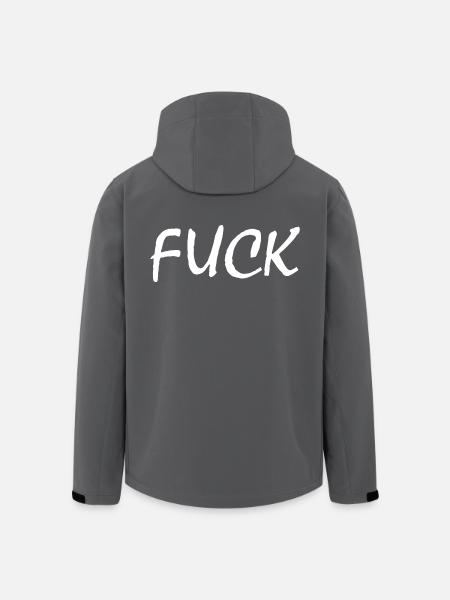 Fuck - Men’s Recycled Softshell Jacket by Stanley/Stella - black