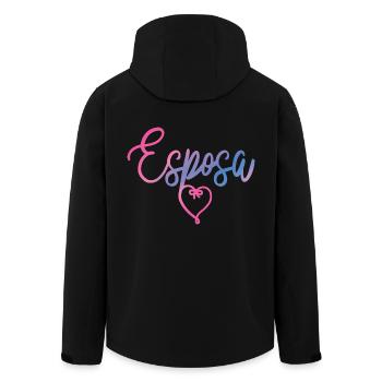 Esposa Cute Wife To Be Bride Couple Wedding Gift - Men’s Recycled Softshell Jacket by Stanley/Stella - black - Back - AI Model Male 185 light (185cm)
