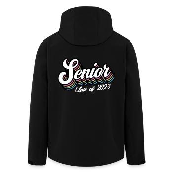 Senior Class Of 2023 Retro Graduation Party Geschenk - Recycelte Männer Softshell-Jacke von Stanley/Stella - Schwarz - Hinten - AI Model Male 185 light (185cm)