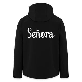 Señora Engagement Bride To Be Wedding Party - Men’s Recycled Softshell Jacket by Stanley/Stella - black - Back - AI Model Male 185 light (185cm)
