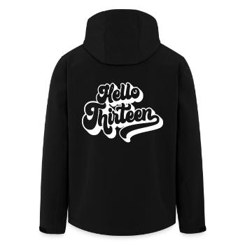 Hallo Dreizehn - Süßer 13. Geburtstag 13 Jahre alt - Recycelte Männer Softshell-Jacke von Stanley/Stella - Schwarz - Hinten - AI Model Male 185 light (185cm)