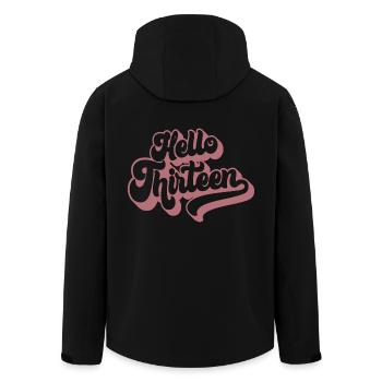 Hallo Dreizehn - Süßer 13. Geburtstag 13 Jahre alt - Recycelte Männer Softshell-Jacke von Stanley/Stella - Schwarz - Hinten - AI Model Male 185 light (185cm)