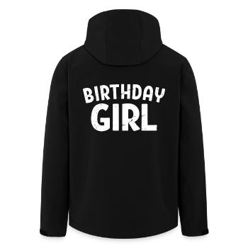 Anniversaire Fille Cool Fête d’anniversaire pour les enfants Filles - Veste softshell homme en polyester recyclé Stanley/Stella - noir - Dos - AI Model Male 185 light (185cm)