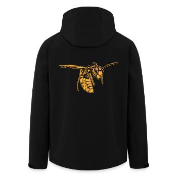 Cool Guêpe Insecte Croquis Guêpe graphique Amoureux des animaux - Veste softshell homme en polyester recyclé Stanley/Stella - noir - Dos - AI Model Male 185 light (185cm)
