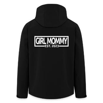 Fille Maman Est. 2023 Baby Shower Grossesse Révéler - Veste softshell homme en polyester recyclé Stanley/Stella - noir - Dos - AI Model Male 185 light (185cm)