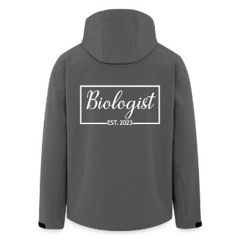 Biologist Est. 2023 Graduated Biologist Student - Men’s Recycled Softshell Jacket by Stanley/Stella - anthracite - Back - AI Model Male 185 light (185cm)