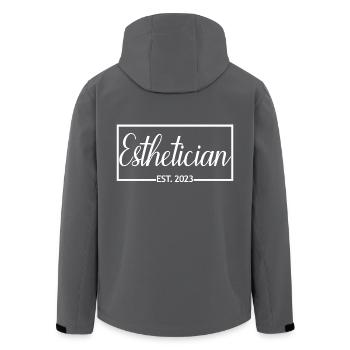 Kosmetikerin Est. 2023 Diplomierte Kosmetikerin Geschenk - Recycelte Männer Softshell-Jacke von Stanley/Stella - Anthrazit - Hinten - AI Model Male 185 light (185cm)