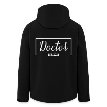 Doktor Est. 2023 Doktorandengeschenk - Recycelte Männer Softshell-Jacke von Stanley/Stella - Schwarz - Hinten - AI Model Male 185 light (185cm)