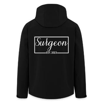 Chirurg Est. 2023 Absolvent Surgeon Doctor Student - Recycelte Männer Softshell-Jacke von Stanley/Stella - Schwarz - Hinten - AI Model Male 185 light (185cm)