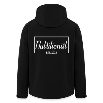 Ernährungsberaterin Est. 2023 Diplom-Ernährungsberater Geschenk - Recycelte Männer Softshell-Jacke von Stanley/Stella - Schwarz - Hinten - AI Model Male 185 light (185cm)