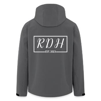 RDH Est. Cadeau d'hygiéniste dentaire enregistré 2023 - Veste softshell homme en polyester recyclé Stanley/Stella - charbon - Dos - AI Model Male 185 light (185cm)