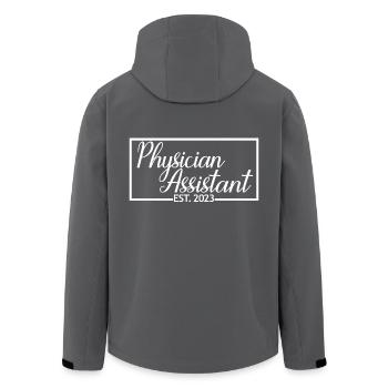 Adjoint au médecin Est. 2023 Futur diplômé de l’AP - Veste softshell homme en polyester recyclé Stanley/Stella - charbon - Dos - AI Model Male 185 light (185cm)
