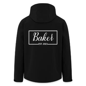 Baker Est. 2023 Backen Gebäck Future Baker Geschenk - Recycelte Männer Softshell-Jacke von Stanley/Stella - Schwarz - Hinten - AI Model Male 185 light (185cm)