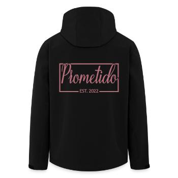 Prometido Est. 2022 Fiancé Engagement Groom To Be - Veste softshell homme en polyester recyclé Stanley/Stella - noir - Dos - AI Model Male 185 light (185cm)