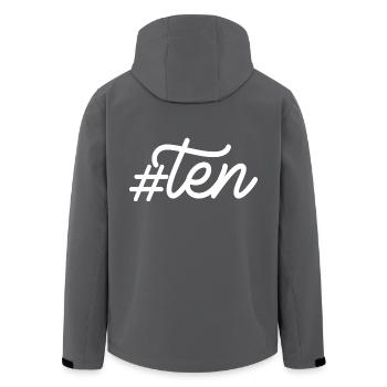 Cadeau de 10e anniversaire, 10 ans, pour garçons et filles - Veste softshell homme en polyester recyclé Stanley/Stella - noir - Dos - AI Model Male 185 light (185cm)