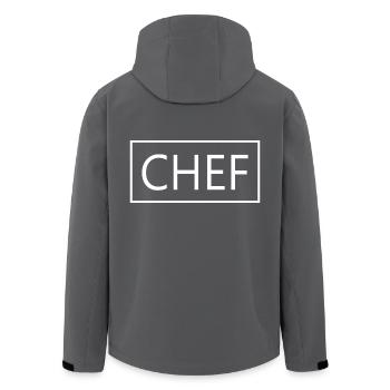 Chef Proud Graduated Chef Culinary Art Student - Men’s Recycled Softshell Jacket by Stanley/Stella - anthracite - Back - AI Model Male 185 light (185cm)