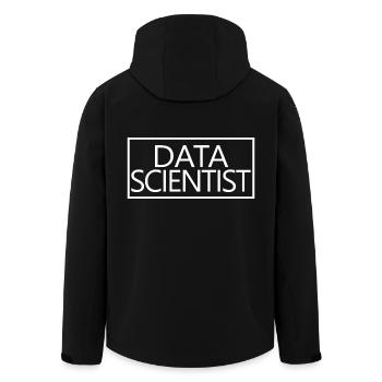 Data Scientist Stolzer diplomierter Data Scientist - Recycelte Männer Softshell-Jacke von Stanley/Stella - Schwarz - Hinten - AI Model Male 185 light (185cm)