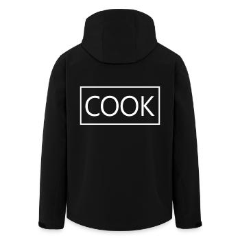 Étudiant diplômé en art culinaire Cook Proud - Veste softshell homme en polyester recyclé Stanley/Stella - noir - Dos - AI Model Male 185 light (185cm)