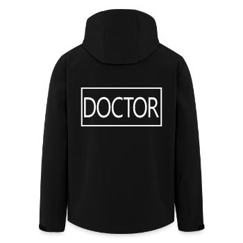 Doctor Physician Proud Graduated Doctor Student - Men’s Recycled Softshell Jacket by Stanley/Stella - black - Back - AI Model Male 185 light (185cm)