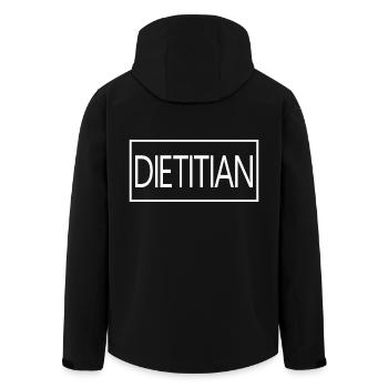 Dietitian Proud Graduated Dietitian Student - Men’s Recycled Softshell Jacket by Stanley/Stella - black - Back - AI Model Male 185 light (185cm)