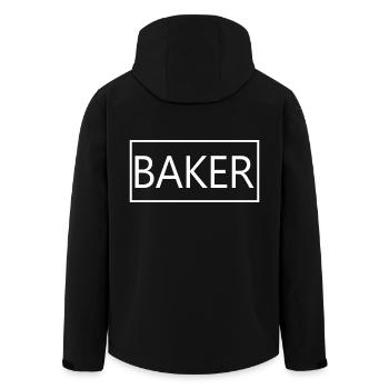 Baker Proud Graduated Baking Pastry Student - Men’s Recycled Softshell Jacket by Stanley/Stella - black - Back - AI Model Male 185 light (185cm)