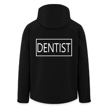 Zahnarzt Stolzer Absolvent der Zahnmedizin - Recycelte Männer Softshell-Jacke von Stanley/Stella - Schwarz - Hinten - AI Model Male 185 light (185cm)