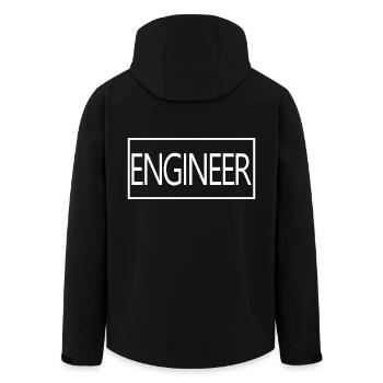 Engineer Proud Graduated Engineering Student - Men’s Recycled Softshell Jacket by Stanley/Stella - black - Back - AI Model Male 185 light (185cm)