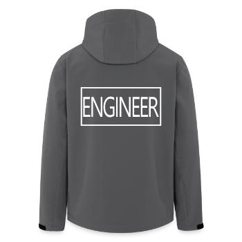 Ingenieur Stolzer Diplom-Ingenieurstudent - Recycelte Männer Softshell-Jacke von Stanley/Stella - Anthrazit - Hinten - AI Model Male 185 light (185cm)