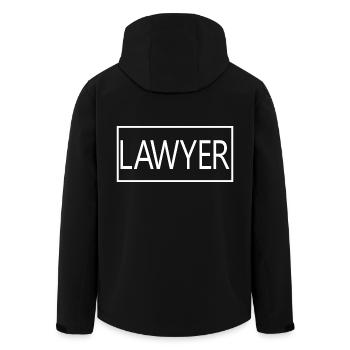 Rechtsanwalt stolzer Absolvent der Anwaltsschule - Recycelte Männer Softshell-Jacke von Stanley/Stella - Schwarz - Hinten - AI Model Male 185 light (185cm)