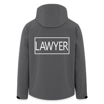Rechtsanwalt stolzer Absolvent der Anwaltsschule - Recycelte Männer Softshell-Jacke von Stanley/Stella - Anthrazit - Hinten - AI Model Male 185 light (185cm)