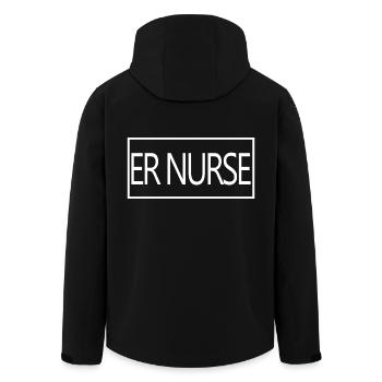 ER Nurse Proud Graduated Nursing Student - Men’s Recycled Softshell Jacket by Stanley/Stella - black - Back - AI Model Male 185 light (185cm)