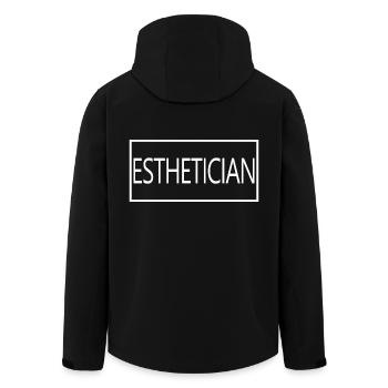 Kosmetikerin Stolzes graduiertes Kosmetikerin-Geschenk - Recycelte Männer Softshell-Jacke von Stanley/Stella - Schwarz - Hinten - AI Model Male 185 light (185cm)