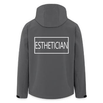 Kosmetikerin Stolzes graduiertes Kosmetikerin-Geschenk - Recycelte Männer Softshell-Jacke von Stanley/Stella - Anthrazit - Hinten - AI Model Male 185 light (185cm)
