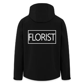 Fleuriste fière fleuriste diplômée Cadeau étudiant - Veste softshell homme en polyester recyclé Stanley/Stella - noir - Dos - AI Model Male 185 light (185cm)
