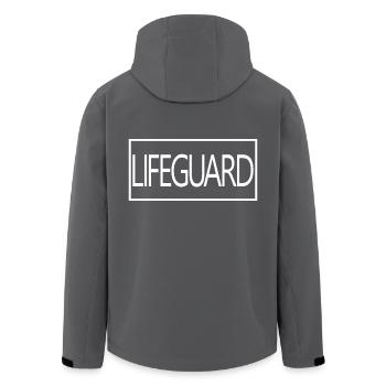 Sauveteur fier d’être un étudiant en sauveteur diplômé - Veste softshell homme en polyester recyclé Stanley/Stella - charbon - Dos - AI Model Male 185 light (185cm)