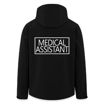Medical Assistant Proud Graduated Health Care - Men’s Recycled Softshell Jacket by Stanley/Stella - black - Back - AI Model Male 185 light (185cm)