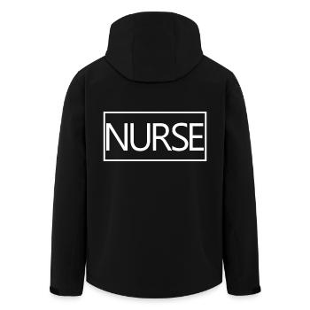 Krankenschwester-stolzes graduiertes Krankenpflege-Studenten-Geschenk - Recycelte Männer Softshell-Jacke von Stanley/Stella - Schwarz - Hinten - AI Model Male 185 light (185cm)