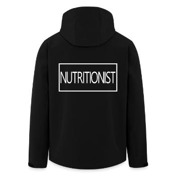 Nutritionniste Fier étudiant diplômé en nutrition - Veste softshell homme en polyester recyclé Stanley/Stella - noir - Dos - AI Model Male 185 light (185cm)