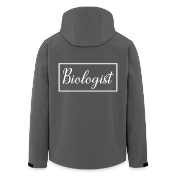 Biologiste fier étudiant diplômé en biologie - Veste softshell homme en polyester recyclé Stanley/Stella - charbon - Dos - AI Model Male 185 light (185cm)