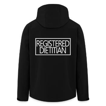 Diététiste diplômée fière nutritionniste - Veste softshell homme en polyester recyclé Stanley/Stella - noir - Dos - AI Model Male 185 light (185cm)