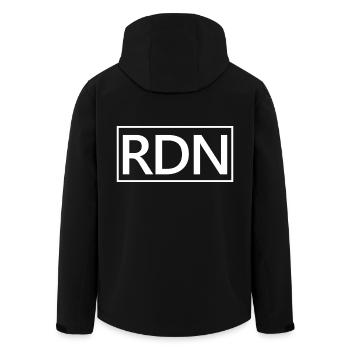 RDN fier diététiste nutritionniste - Veste softshell homme en polyester recyclé Stanley/Stella - noir - Dos - AI Model Male 185 light (185cm)