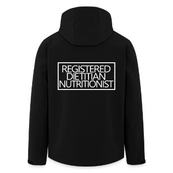 Diététiste Nutritionniste Fier RDN - Veste softshell homme en polyester recyclé Stanley/Stella - noir - Dos - AI Model Male 185 light (185cm)