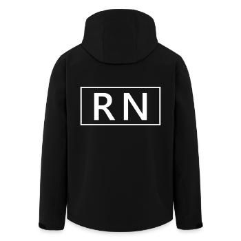 RN oder Registered Nurse Proud Graduated Nursing - Recycelte Männer Softshell-Jacke von Stanley/Stella - Schwarz - Hinten - AI Model Male 185 light (185cm)