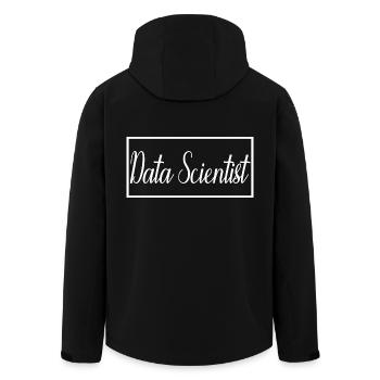 Data Scientist Stolzer diplomierter Data Scientist - Recycelte Männer Softshell-Jacke von Stanley/Stella - Schwarz - Hinten - AI Model Male 185 light (185cm)