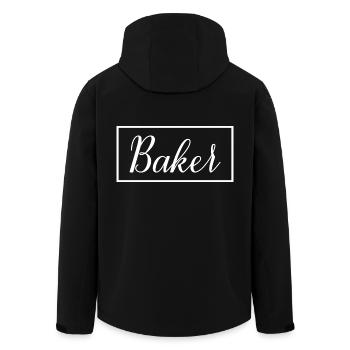 Baker Proud graduierter Baking Pastry Student - Recycelte Männer Softshell-Jacke von Stanley/Stella - Schwarz - Hinten - AI Model Male 185 light (185cm)